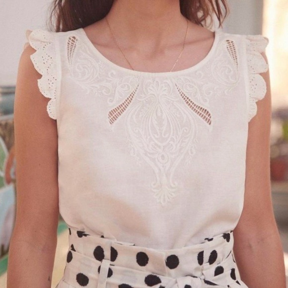 Sezane Tops - Sezane Ludivine Sleeveless Blouse